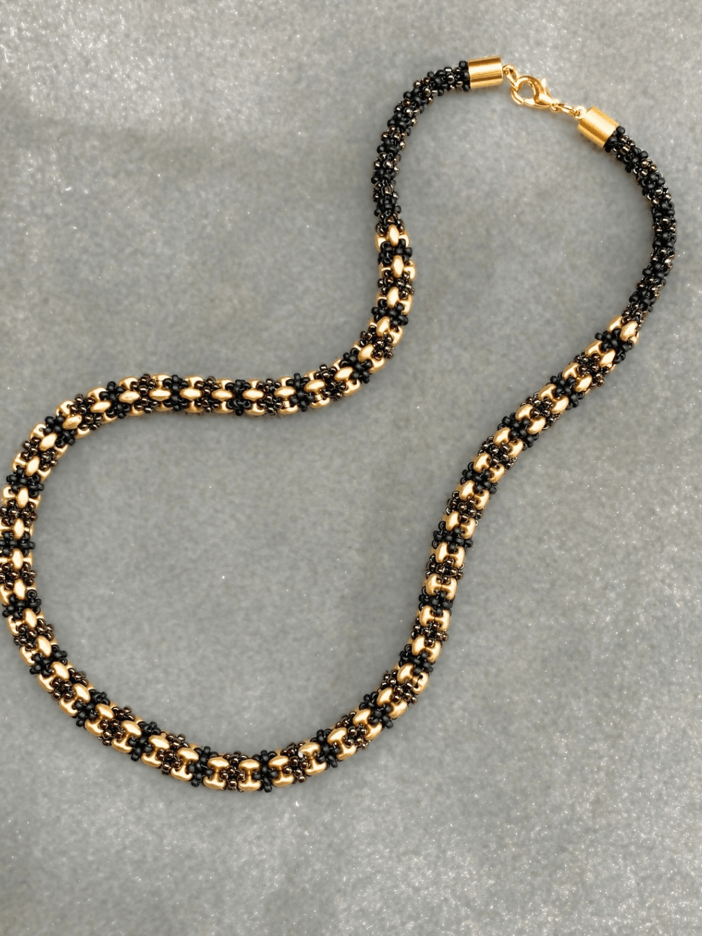 MiniDuo Beaded Rope Necklace - Gold product image (3)