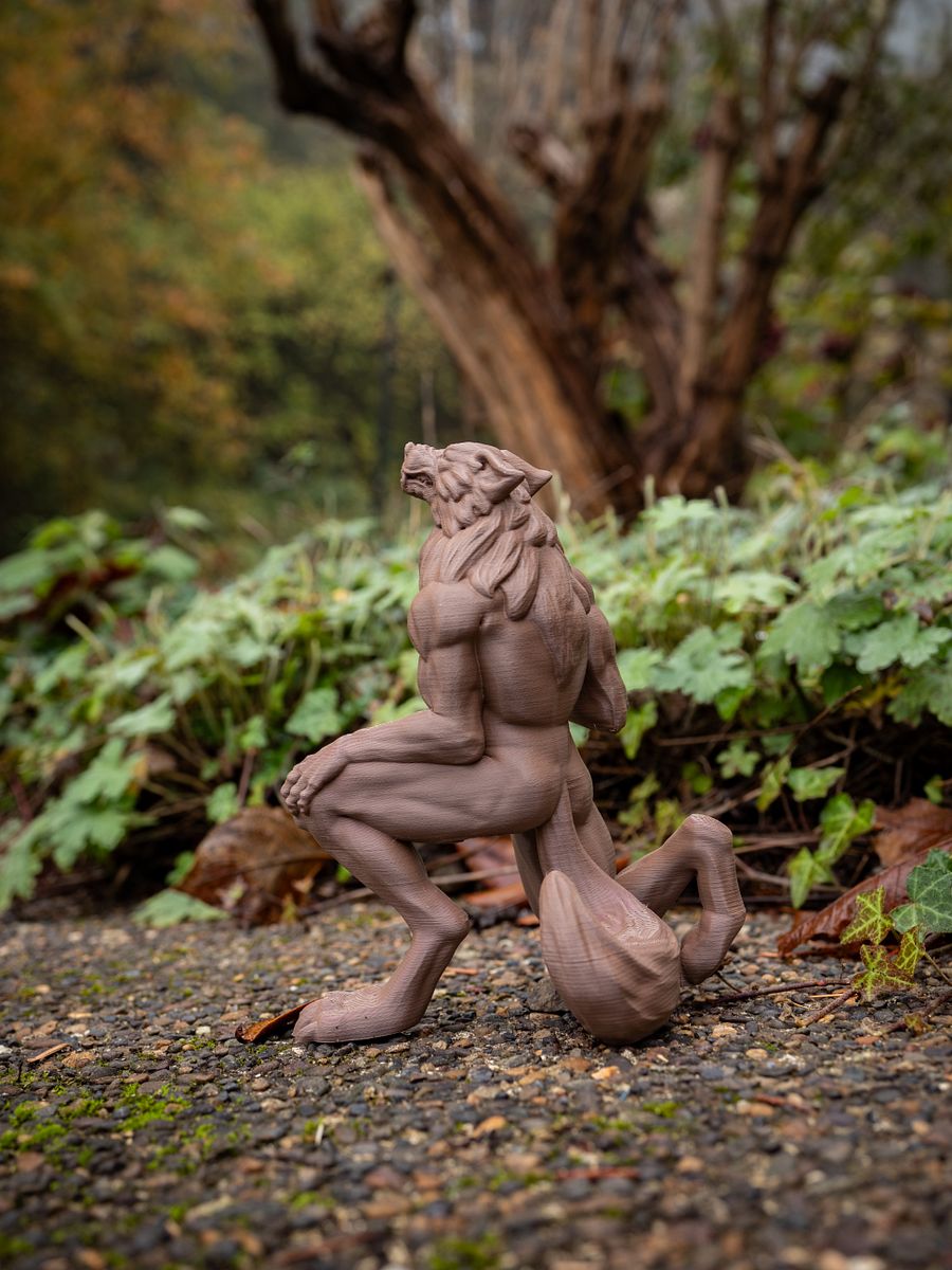 Howling Werewolf - 3D Print Files - Fabled Creatures 04 product image (3)