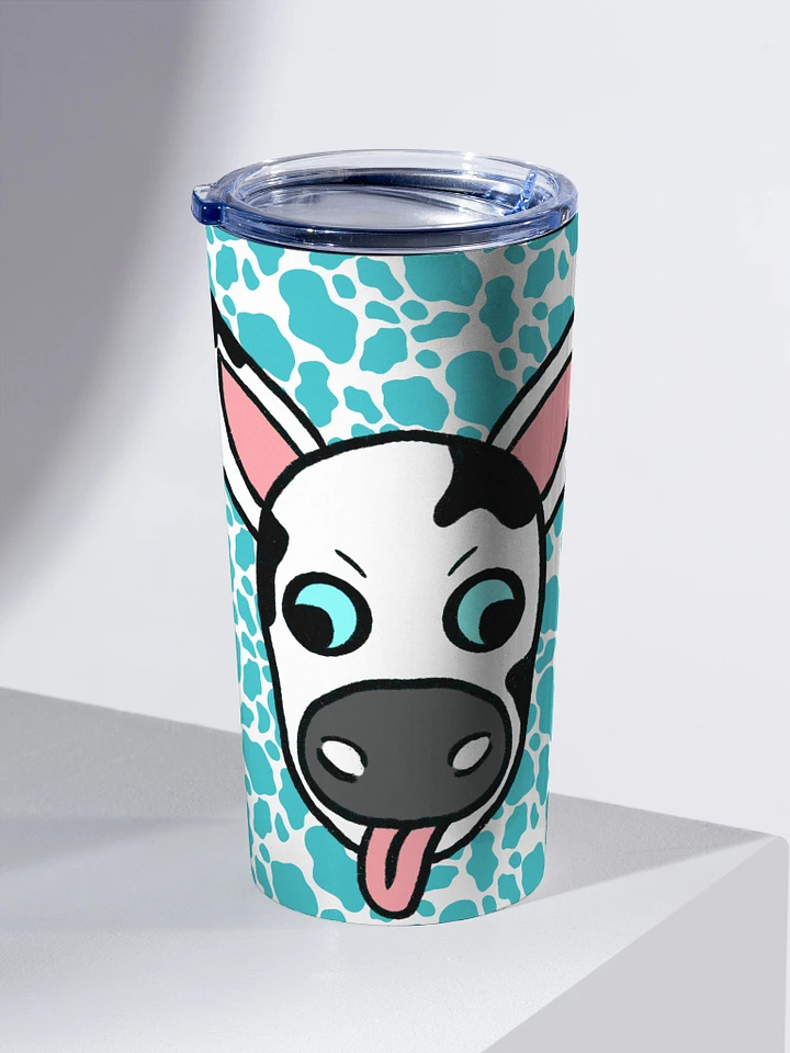 Funky Cow Blue Stainless Steal Tumbler product image (1)