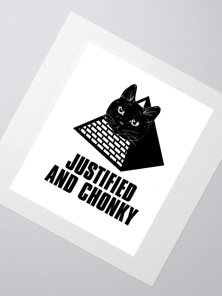 DJ STRIGOI JUSTIFIED & CHONKY STICKER product image (2)