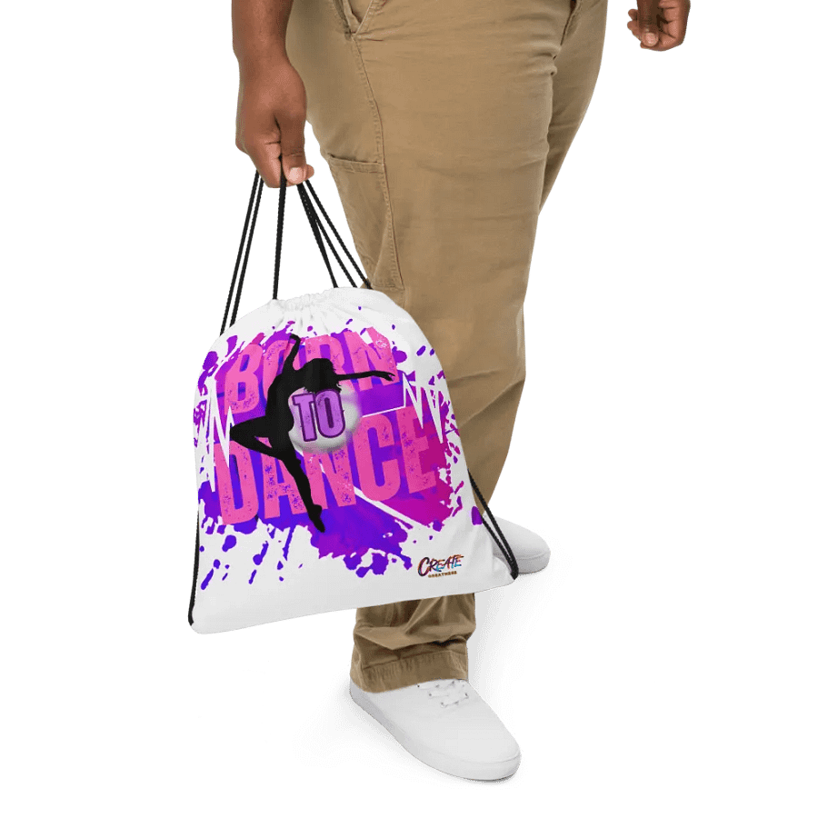 Born to Dance Her Silhouette Full Print Drawstring Bag product image (5)
