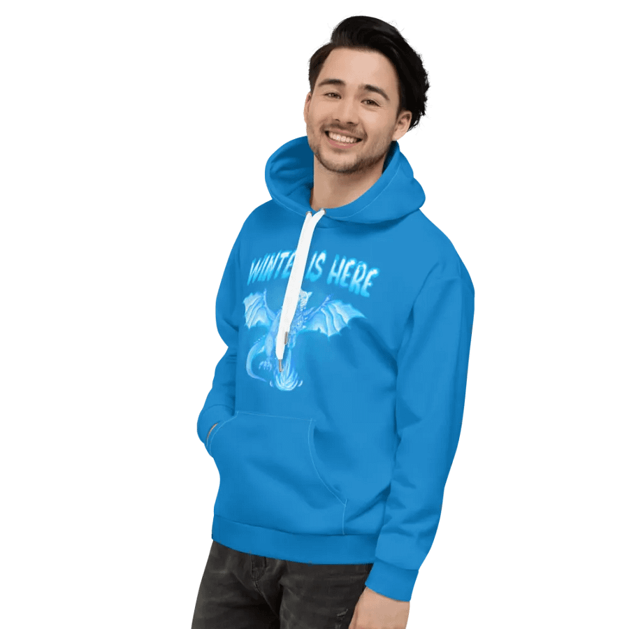 Blue Winter is Here Hoodie - Front product image (4)