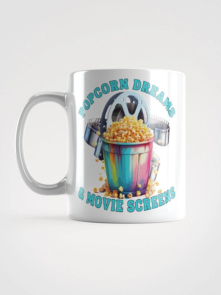Novelty Graphic | White Coffee Mug | Popcorn Dreams & Movie Screens product image (1)