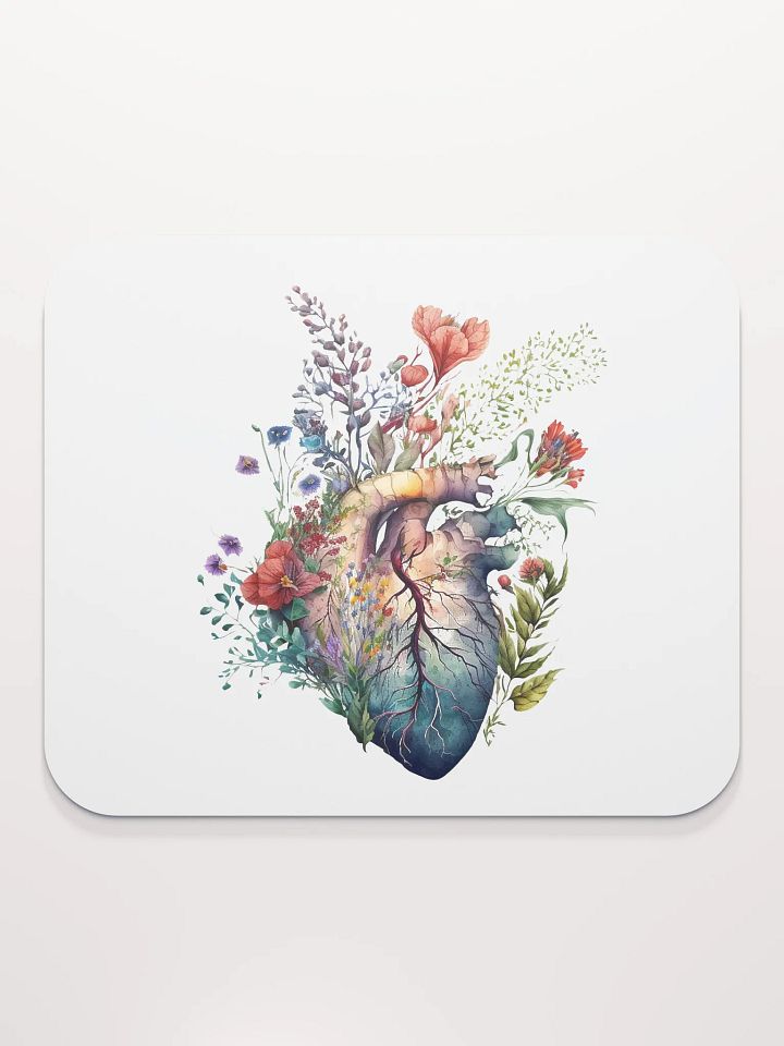 Wildflower Anatomy Heart Mouse Pad product image (2)