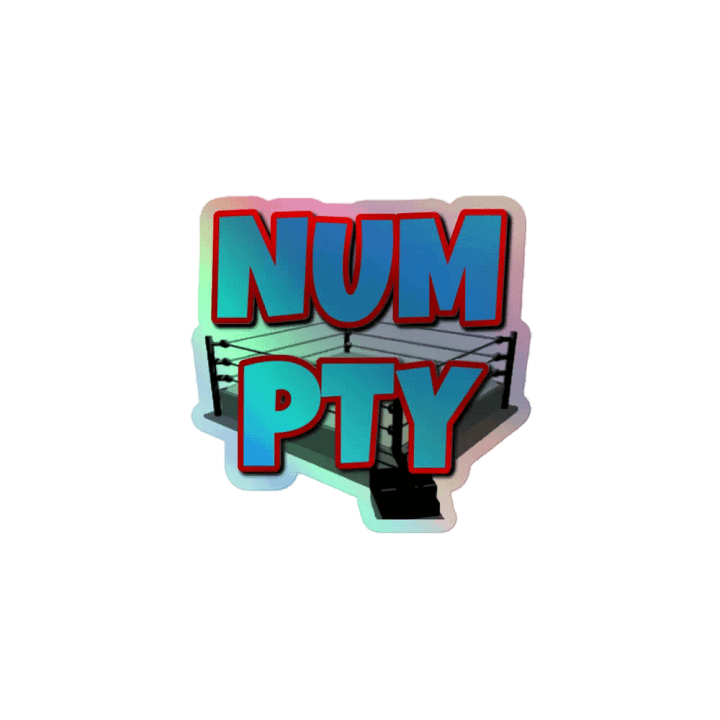 Numpty holo sticker product image (1)