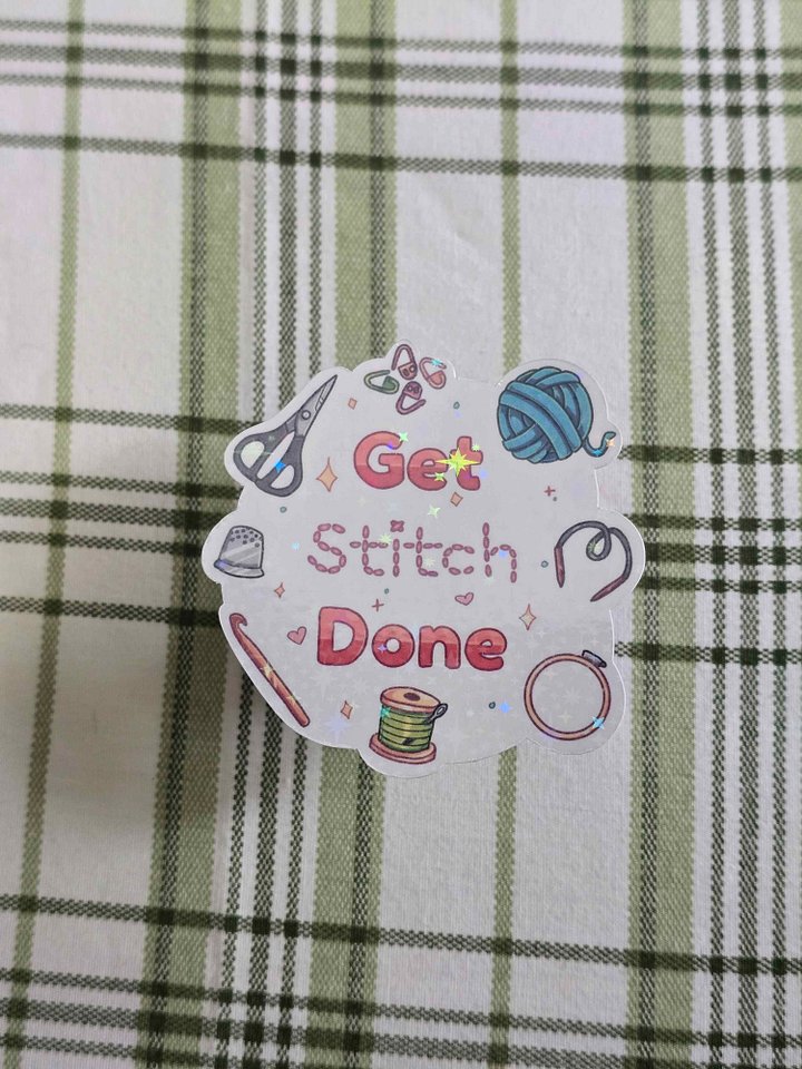 Get Stitch Done Holo Sticker product image (2)