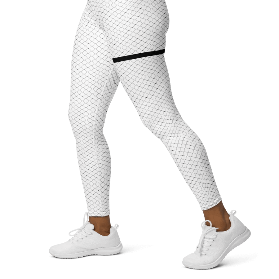 fishnet tech leggings - 82% polyester product image (2)