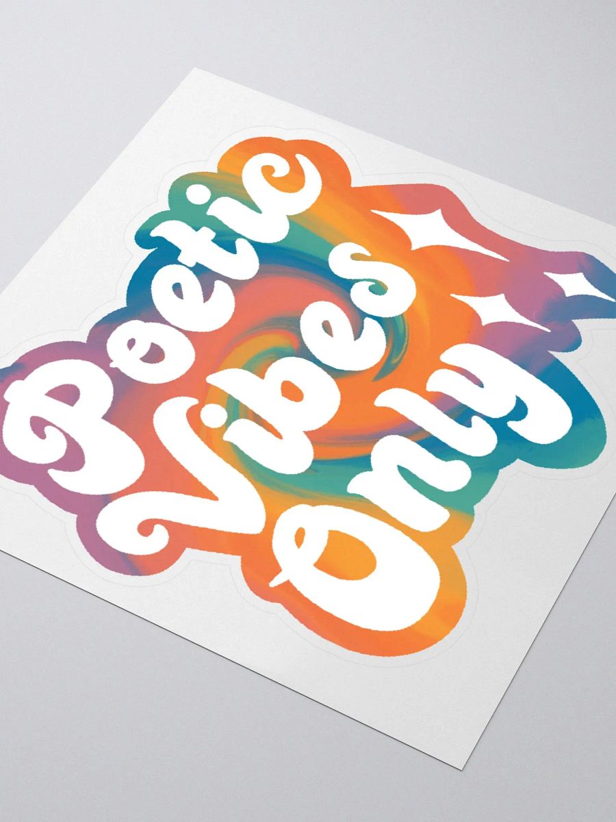 Poetic Vibes Only Sticker product image (3)