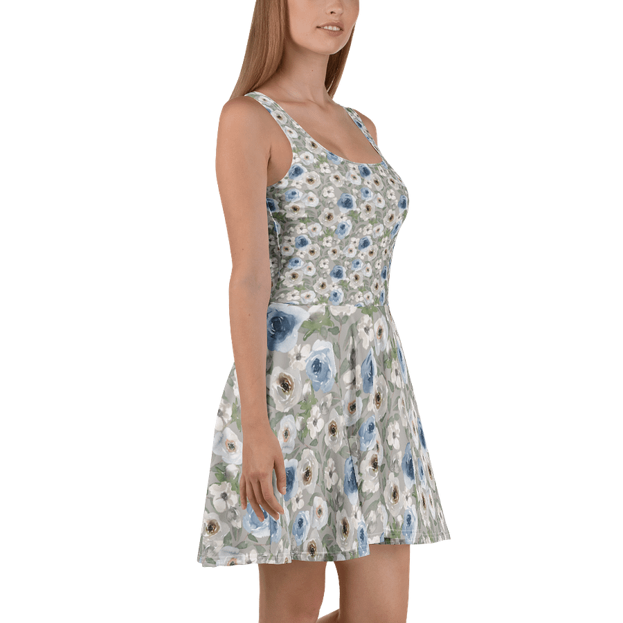 Grey Roses Skater Dress product image (3)