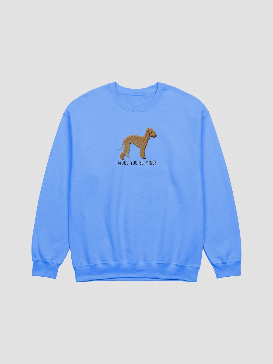 Wool You Be Mine? Sweatshirt (Embroidered) of a Bedlington Terrier(Tan) product image (7)