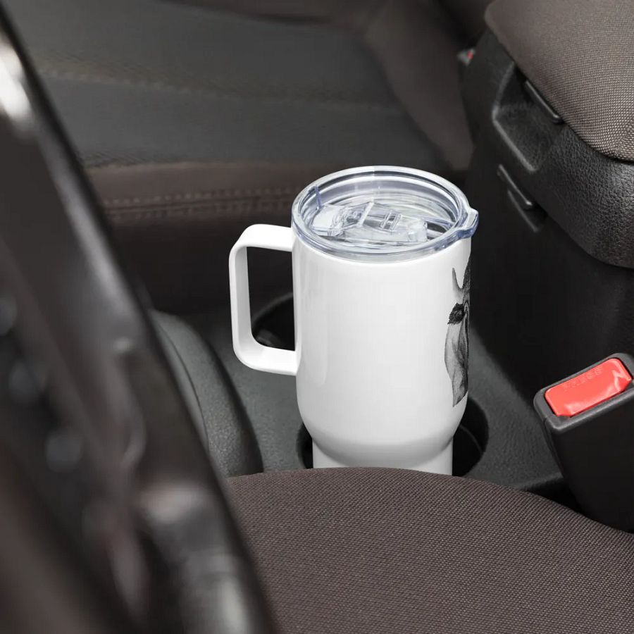 Bison Drawing Travel Cup product image (8)