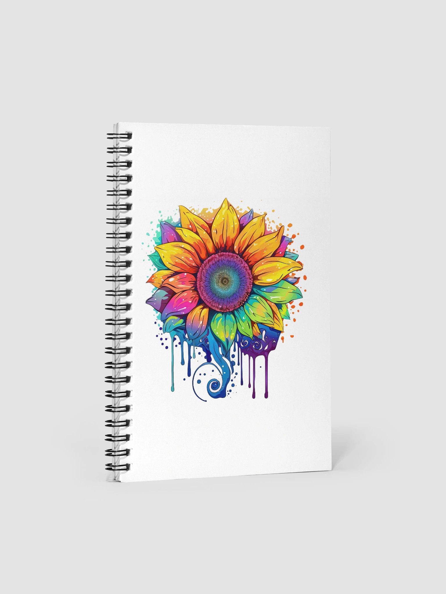 Cosmic Bloom Spiral Notebook product image (1)