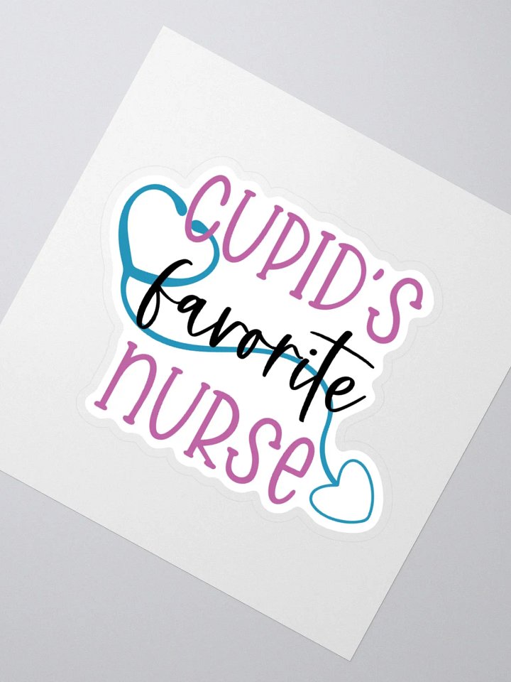 Cupid’s Favorite Nurse Sticker product image (4)