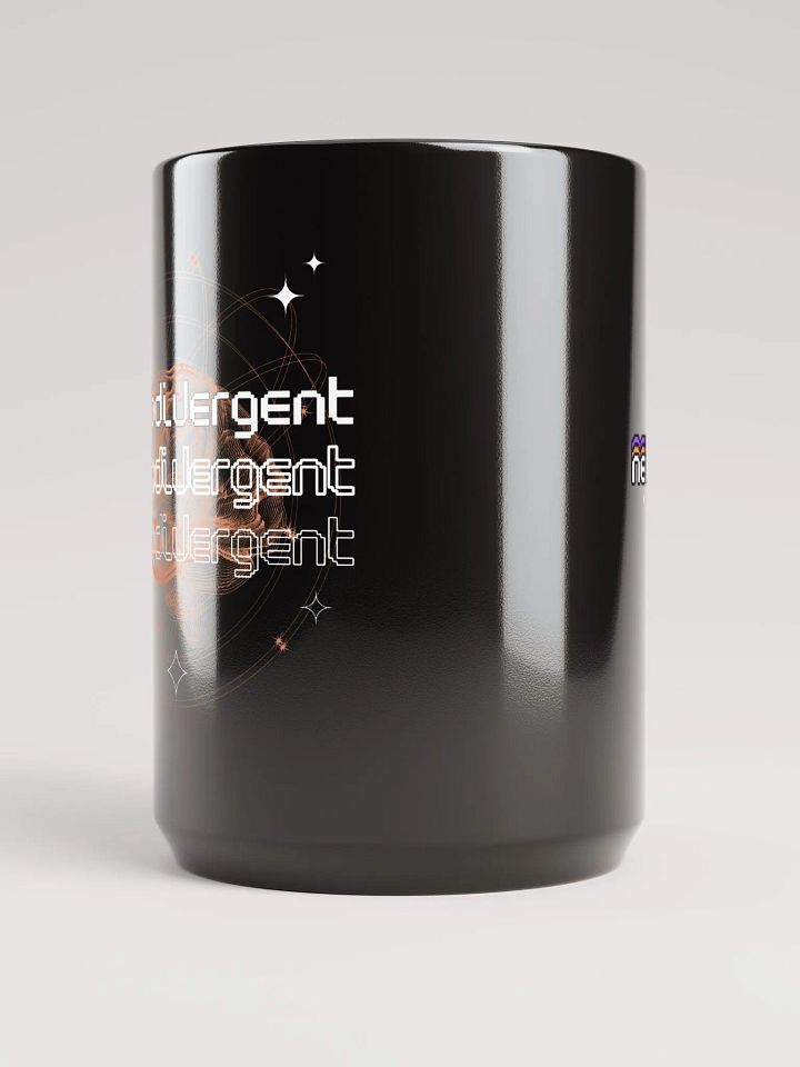 NEURODIVERGENT black glossy mug product image (2)