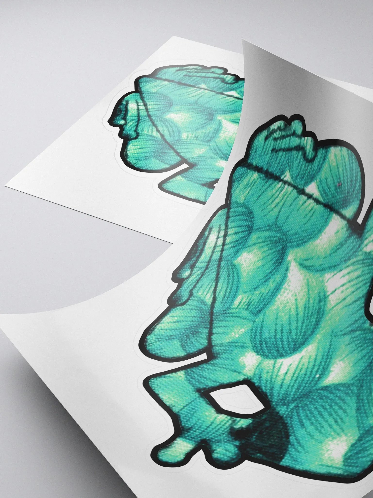 Big Frog Sticker in Seagrape product image (4)