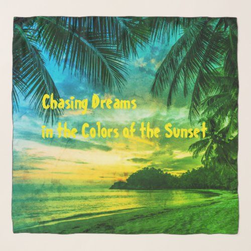 Chasing Dreams Sunset Chiffon Scarf
Wrap yourself in the beauty of a tropical sunset with this elegant chiffon scarf. Featuri...