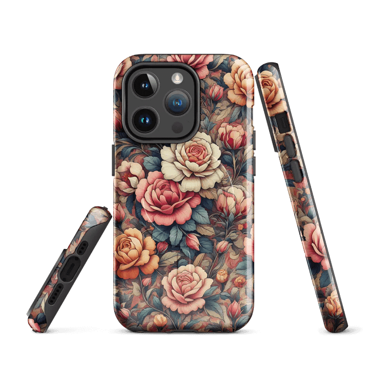 Vintage Rose Garden MagSafe® iPhone® Tough Case - Painting Artwork fit for iPhone 16 15 14 Pro Max product image (3)