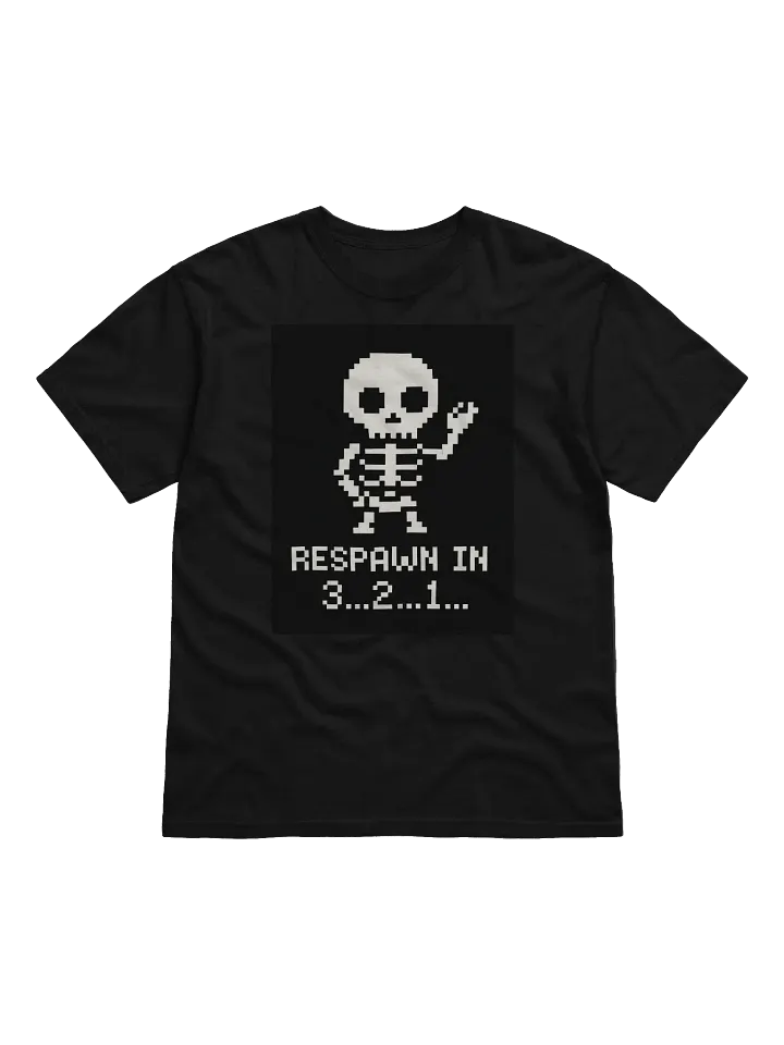 Pixel Art Skeleton Respawn T-Shirt product image (3)
