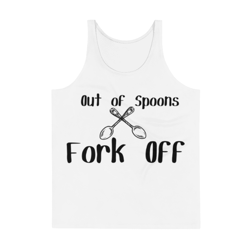 Out of Spoons, Fork Off Tank Top (Men's) product image (1)