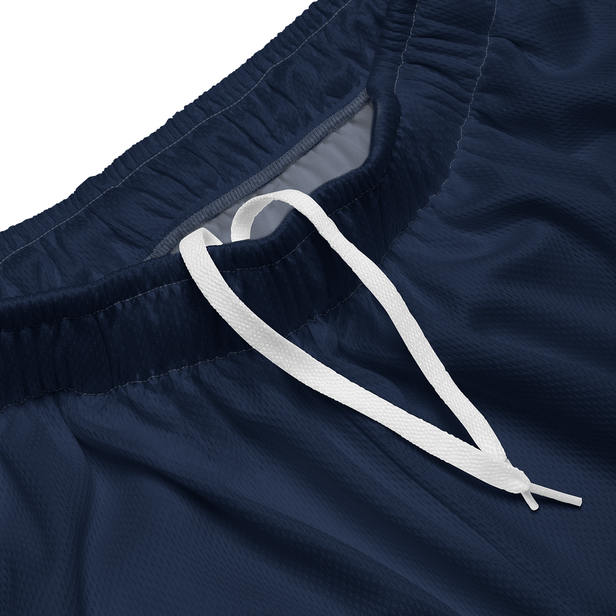 Women's | BRN.2C.C.™ Mesh Shorts | Coastal Cool Meets Sporty Style | Recycled Unisex Activewear 🌊🔥| White Logo on Blizzard Blue product image (3)
