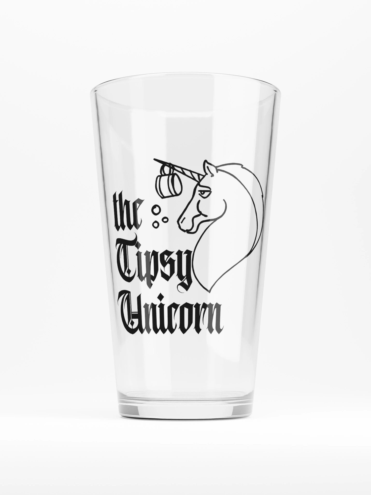 Tipsy Unicorn Pint Glass product image (1)