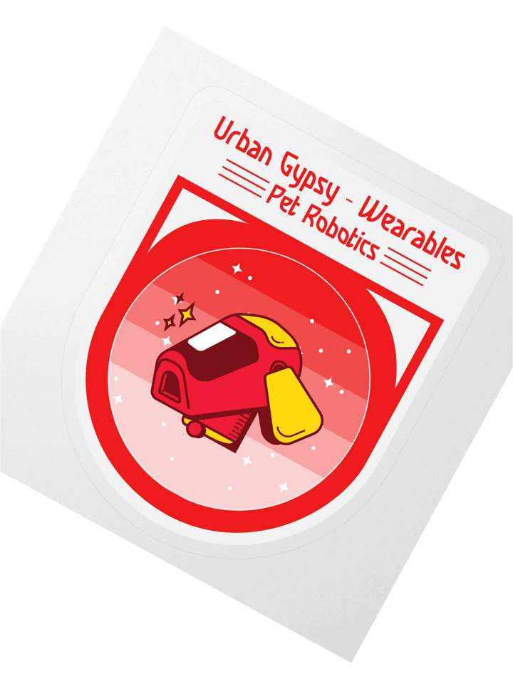 Pet Robot Kiss Cut Sticker product image (2)