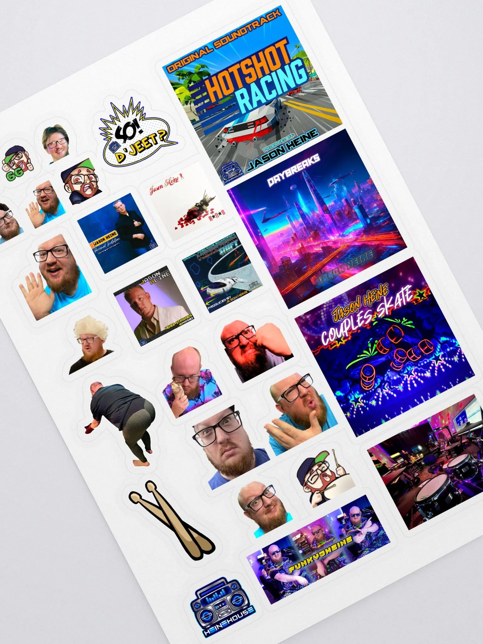 Kiss-Cut Sticker Collage - Heine House Assortment product image (1)