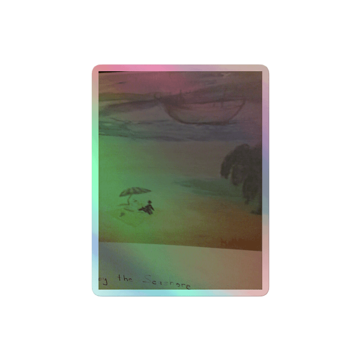 Surreal Seashore Holographic Sticker Set product image (2)