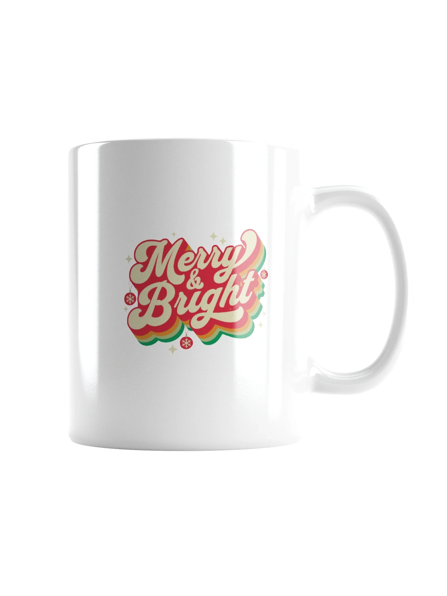 Coffee Mug Merry And Bright Retro Xmas Festive Vibes product image (5)
