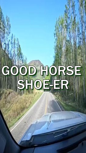 Grant drives past a spot where a local horseshoer once fixed his horses up perfectly, quick story moment. #BCHorseLife #North...