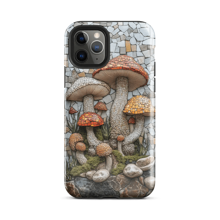 Mushrooms Mosaic Effect - Tough Phone Case product image (1)