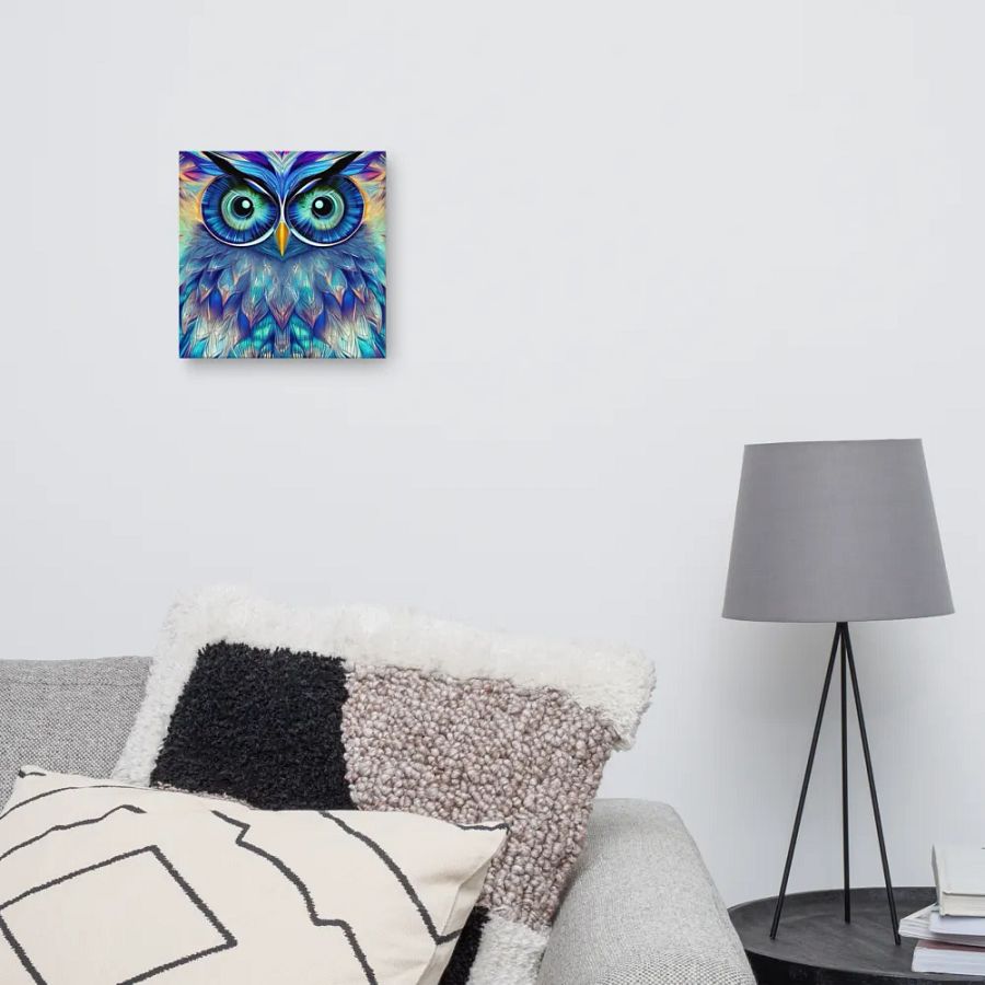 Fantasy Fractal Owl Art - v16 product image (10)