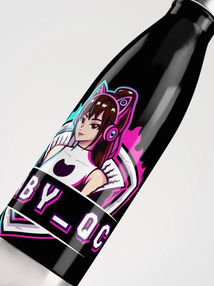 SABY_QC Cat-Eared Headphone Vibes Stainless Steel Water Bottle product image (10)