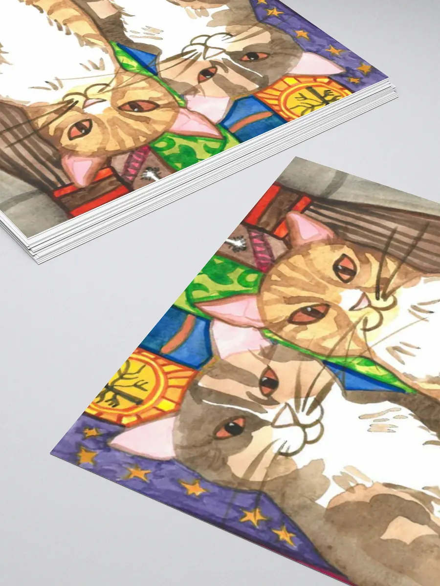 Two Cat Witches Sticker product image (8)