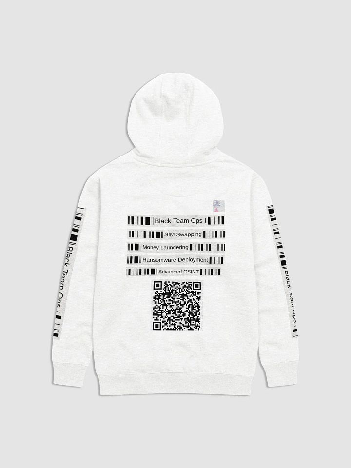 Black Team Ops Hoodie (White) product image (2)