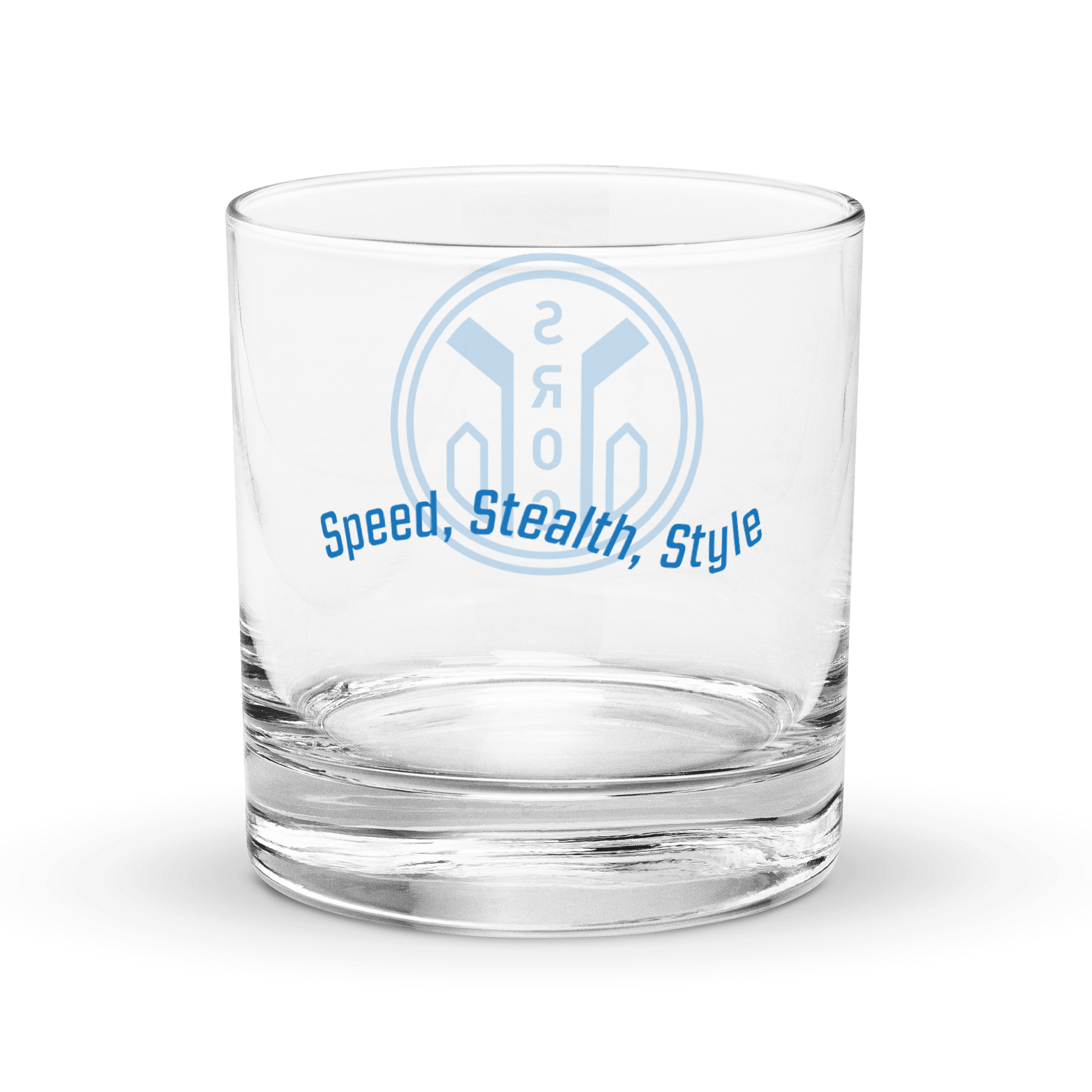 Speed, Stealth, Style Rocks Glass product image (2)
