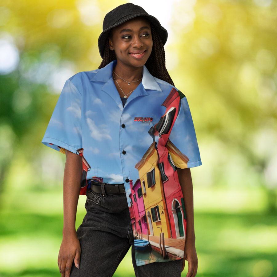 Burano Italy Button Up Shirt product image (7)