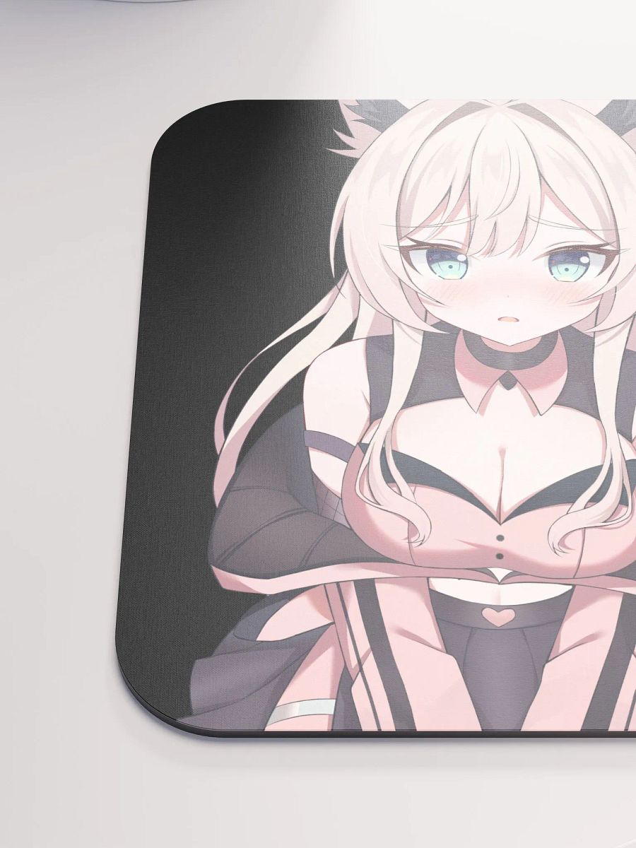 Lara Silverfox Vtuber Looks At You and is Shy Mouse Pad product image (6)