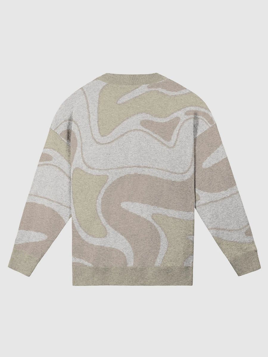 Jacquard Knit Crewneck Sweater - Sand product image (2)