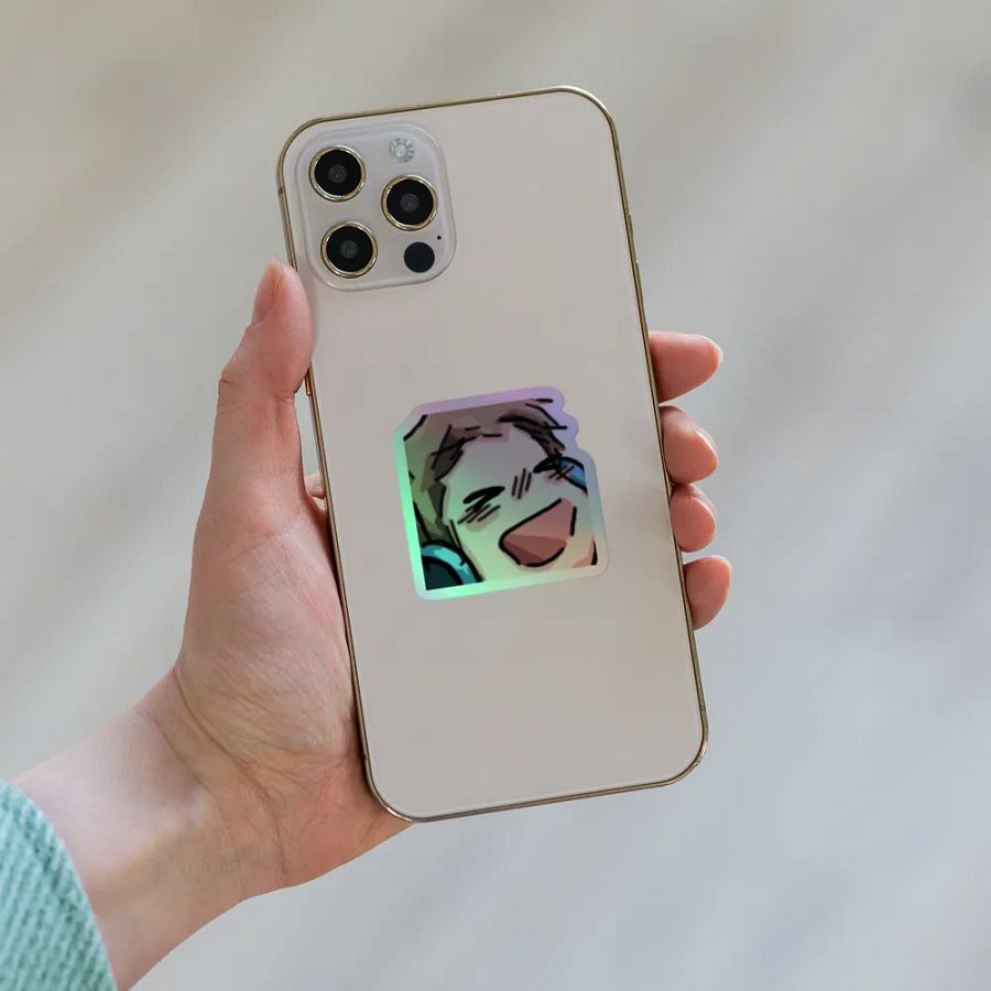 Chaabbz Lmao Holographic Emote Sticker product image (8)