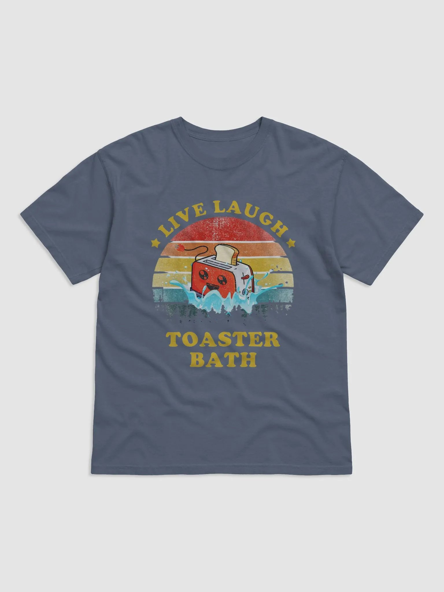 Live, Laugh, Toaster Bath - Dark Humor for the Brave of Heart Men's Tee product image (1)