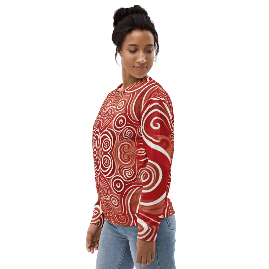 Funky Cherry Swirls Liquid Tie-Dye Sweatshirt product image (4)