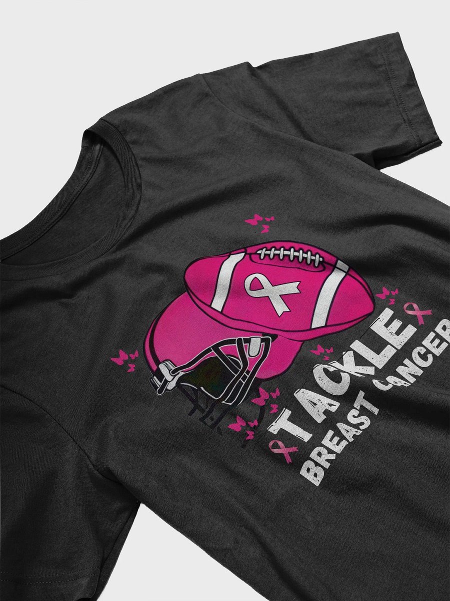 Tackle Football Breast Cancer Awareness Pink Ribbon T-Shirt product image (4)