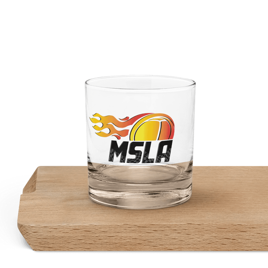 MSLA Logo Rocks Glass product image (6)