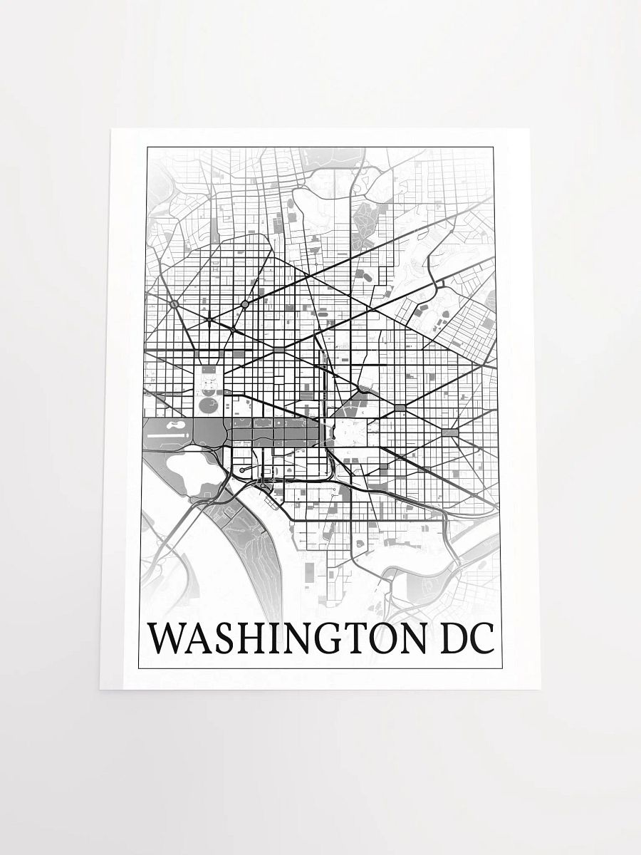 Washington DC, District of Columbia, USA, city map print product image (19)