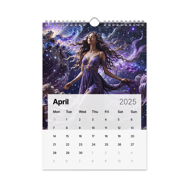 Celestial Goddess in the Cosmic Realm calendar 2025 product image (1)