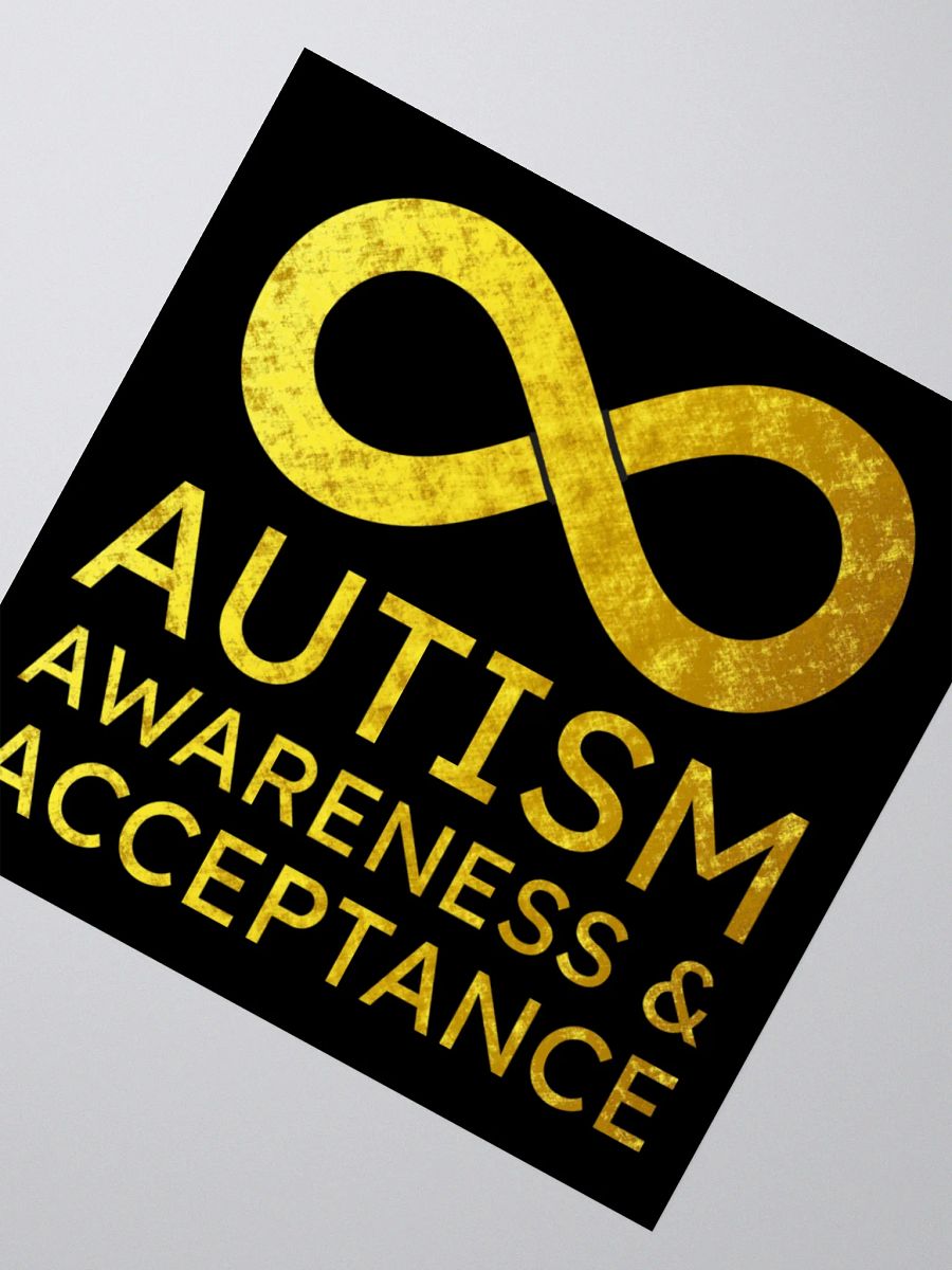 Golden Infinity Autism Awareness & Acceptance Sticker product image (5)