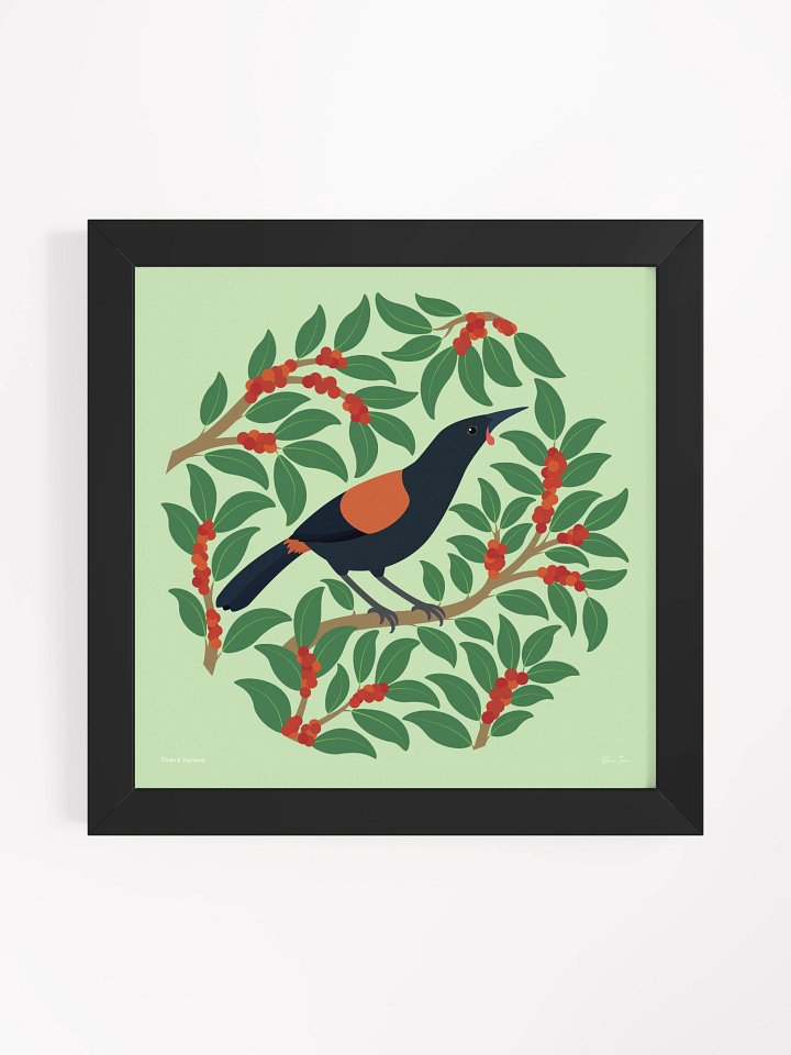 Tīeke in Karamū Framed Wall Art product image (9)