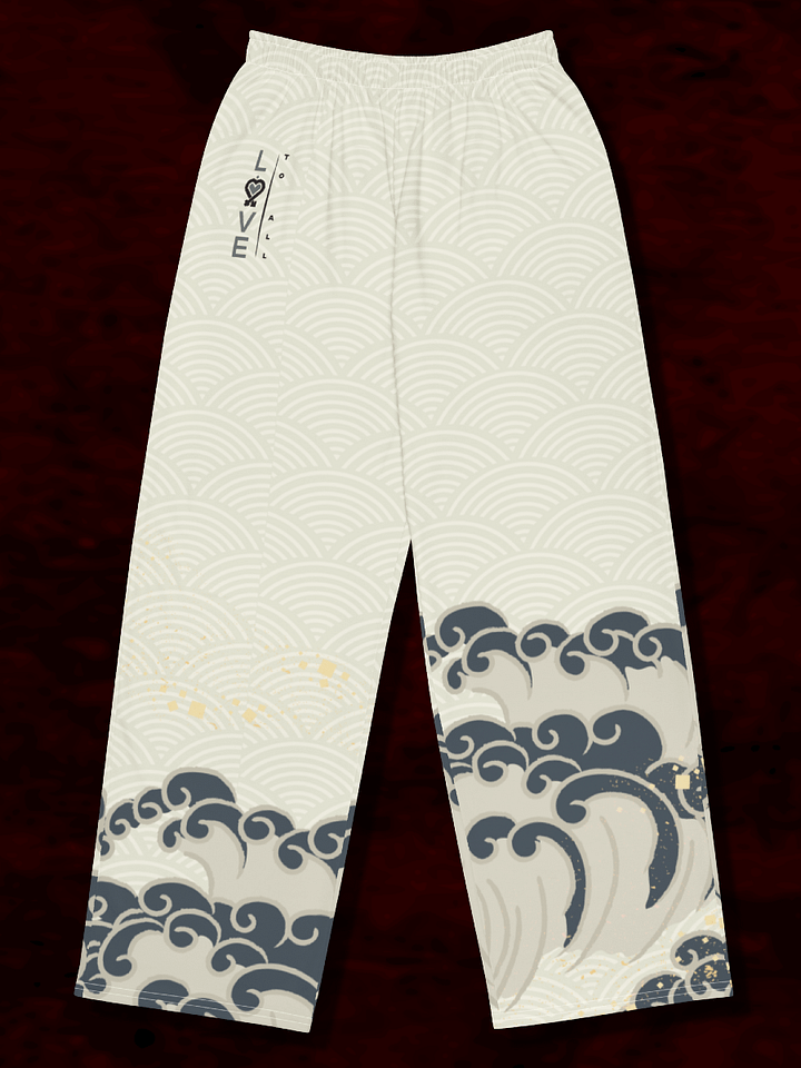 L2A 2025 Beige Wave Wide Leg Unisex Pants product image (1)