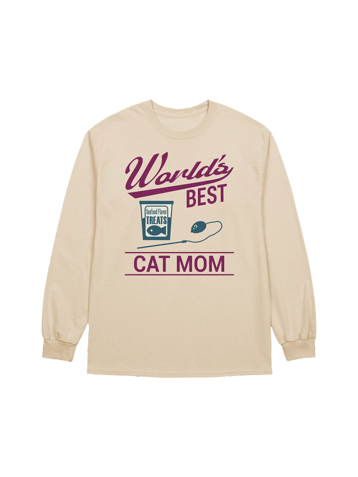 World's Best Cat Mom - Unisex Adult Long Sleeve T-shirt product image (1)